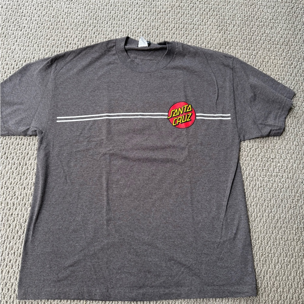 Santa Cruz Skateboards Heather Brown T-Shirt for Men